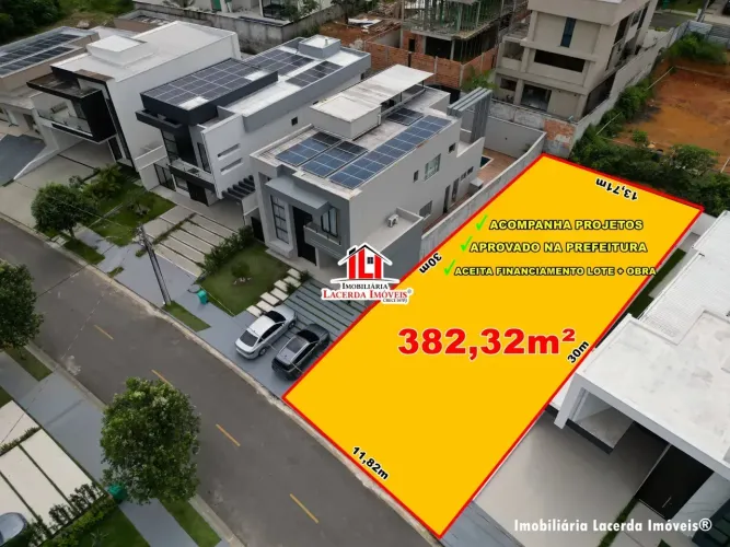 Lote no Alphaville Manaus 4 382m² Terreno na Ponta Negra - Manaus - AM