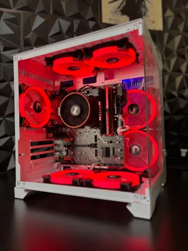 PC Gamer Ryzen 5+RTX+ aquário branco 