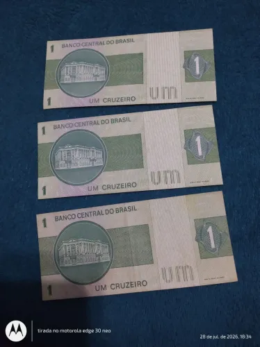 Cédulas antigas de Cruzeiros