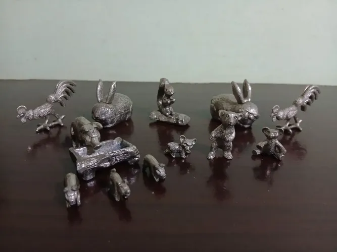 LOTE COM 13 MINIATURAS ANIMAIS DE FAZENDA VINTAGE