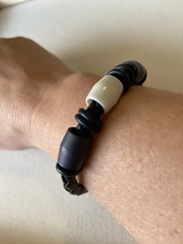 Pulseira Bracelete Fir Young Couro Legítimo Preto Nipponflex