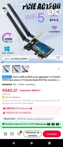 Fenvi wi-fi 5 ac1200