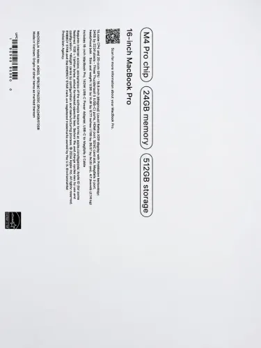 MACBOOK PRO 16Inch M4 PRO 24GB/512GB SSD 