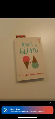 Livro Amor e Gelato
