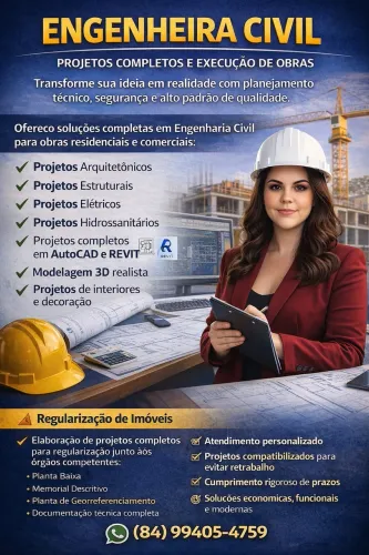 PROJETOS COMPLETOS E EXECUÇÃO DE OBRAS