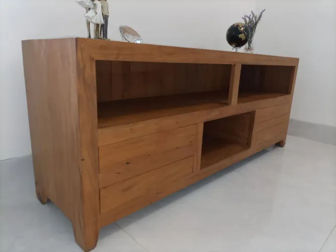 Rack em madeira peroba 1,50cm