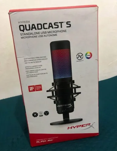 Microfone Condensador USB HyperX Quadcast S