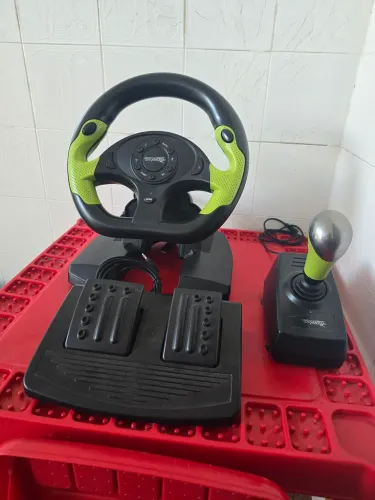 Kit volante pedal e câmbio xbox 360
