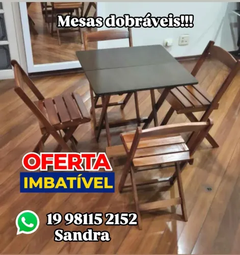Mesas dobráveis para bares e restaurantes. Pagamento somente na entrega 