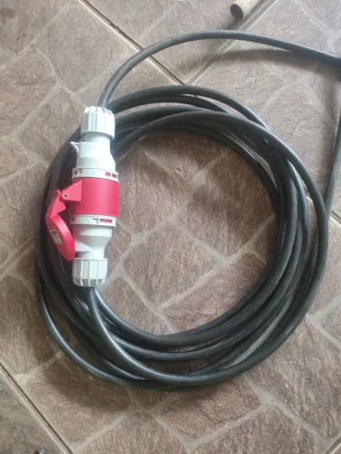 Cabo PP com tomadas stec macho e fêmea 4x 4mm 6 metros