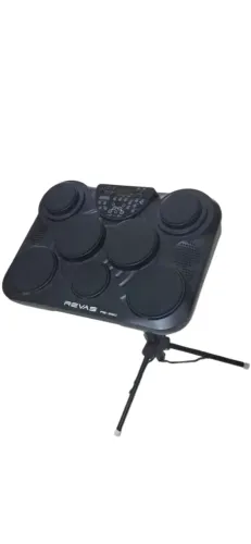 BATERIA ELETRONICA MODULO/7PADS/FONTE) REVAS BY ROLAND PB-350 C/ESTANTE/BAQUETAS/BAG