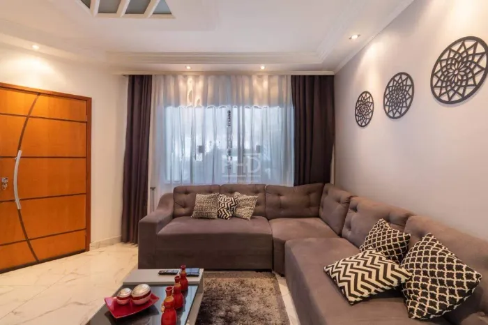 Sobrado de luxo 120 m², 4 quartos,Parque Erasmo Santo André-SP