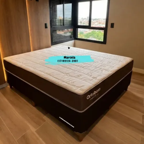 Cama box Casal + Colchão - Novos e Embalados
