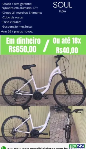 Bicicleta Soul Flow Aro 26 Usada / Sem Garantia.