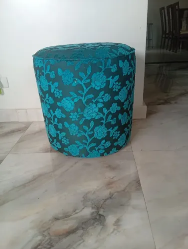 Puff azul turquesa