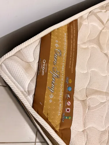Cama + Colchão Box Casal