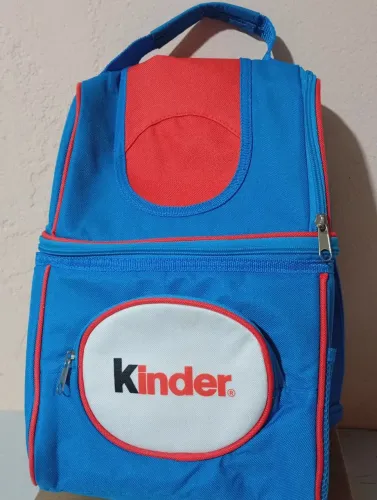 Acessório Mochila térmica colecionável rara Kinder Ovo perfeita e limpa