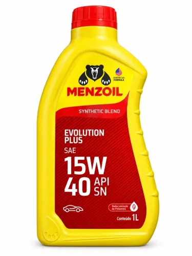 Kit 4 óleos Menzoil 15W40 Evolution + filtros