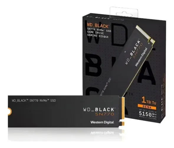 SSD WD Black SN770 - 500Gb PC/PS5/Mac - Nvme M.2 (Maior Velocidade)