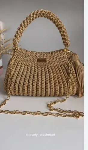 Bolsa de crochê na cor que o cliente escolher