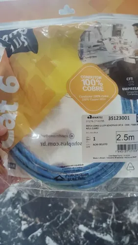 Patch Cord Soho plus cat 6 e Furukawa 2 metros 