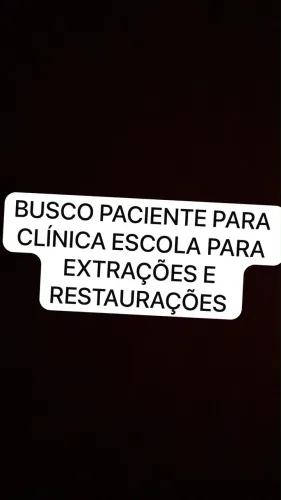 Paciente PARA CLÍNICA ESCOLA ODONTOLÓGICA