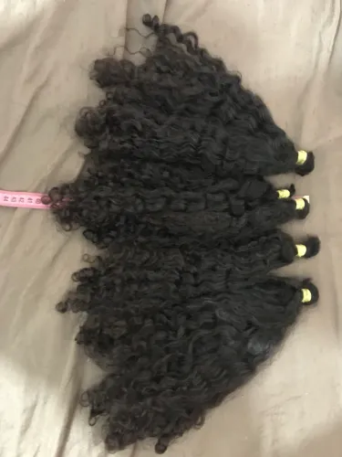 Cabelo humano cacheado