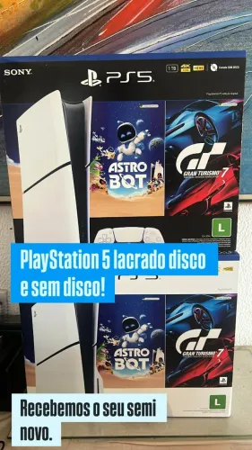 PS5 SLIM LACRADO. Recebo seu console na troca.