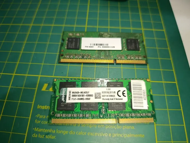 KIT DUAS MEMÓRIAS RAMS  DE NOTEBOOK!!!!!!!!