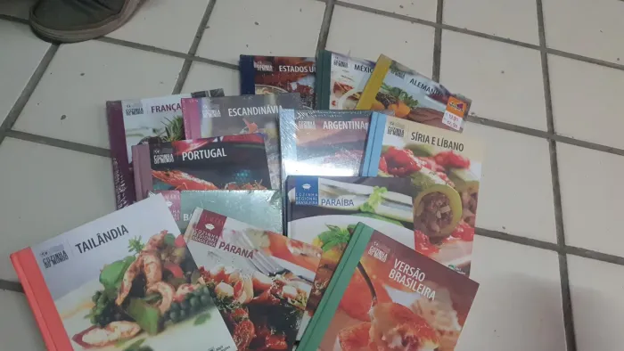 Coleção (ou avulsos) livros novos Culinária do Mundo e Brasileira!