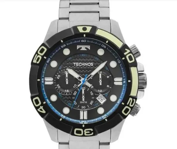 RELÓGIO TECHNOS ACQUA MASCULINO PRATA JS25BQ