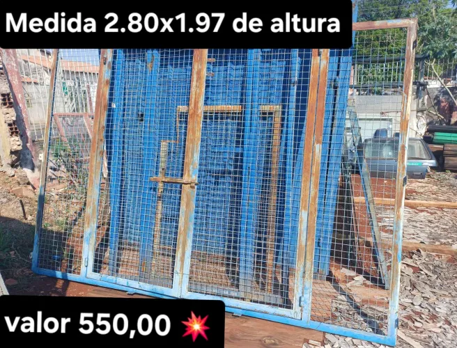 Portao de Ferro medida 2.80x1.97