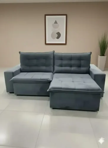 Sofá retratil e reclinavel premium confortavel 