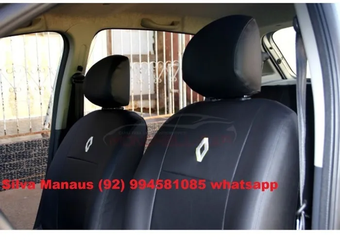 Capa banco Couro Corvin sob medida Clio Logan Sandero Stepway impermeável não passa agua