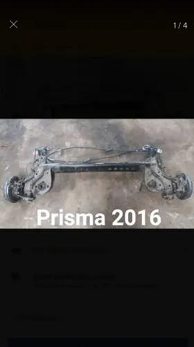 Eixo traseiro prisma 16