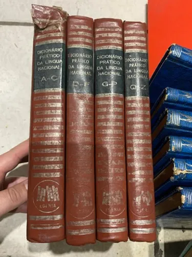 Dicionário pratico da lingua portuguesa enciclopedia coleção 4 volumes