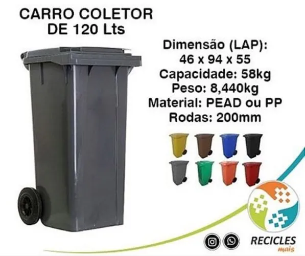 Carro Contentor de 120 Litros