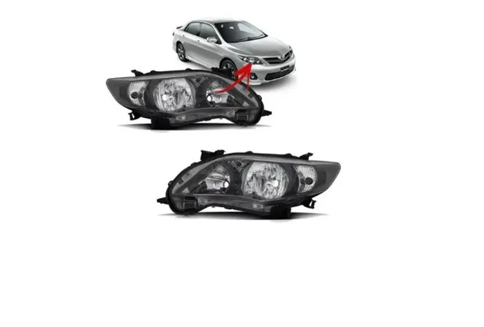 Par Farol Mascara Negra Corolla XRS 2012 2013 2014 