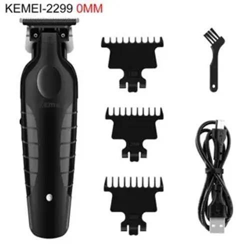 Maquina De Acabamento Detalhe Profissional kemei Aparador de Pelos Barba Barbearia