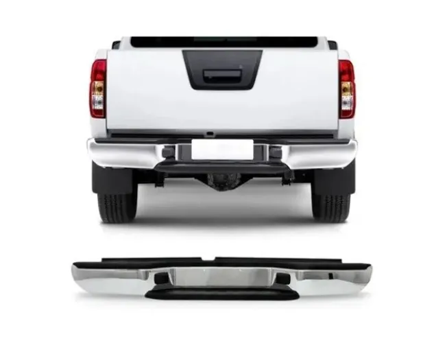 Parachoque Traseiro Nissan Frontier 2008 à 2016 - Cromado - FPI