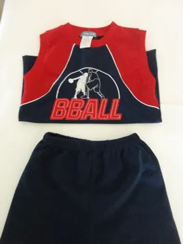 Conjunto Regata e Short Infantil Basquete tam 5/6 marca Teddy Boom seminovo