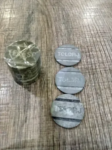 Fichas de orelhão, antiguidade, originais, tenho 40 unidades. Envio qualquer local.