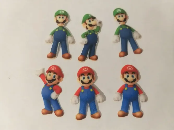 12 Patch Aplique Termocolantes  Mario e Luigi