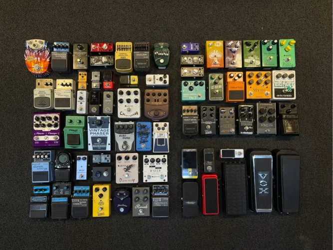 Pedais de Guitarra Diversos - Overdrive, Dist, Modulação, Delay, Reverb, Afinador, Wah