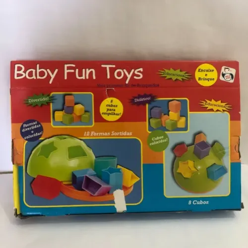 Educativo Unissex Baby Fun Toys Brinquedo Didático Educativo Forma Geométrica Presente