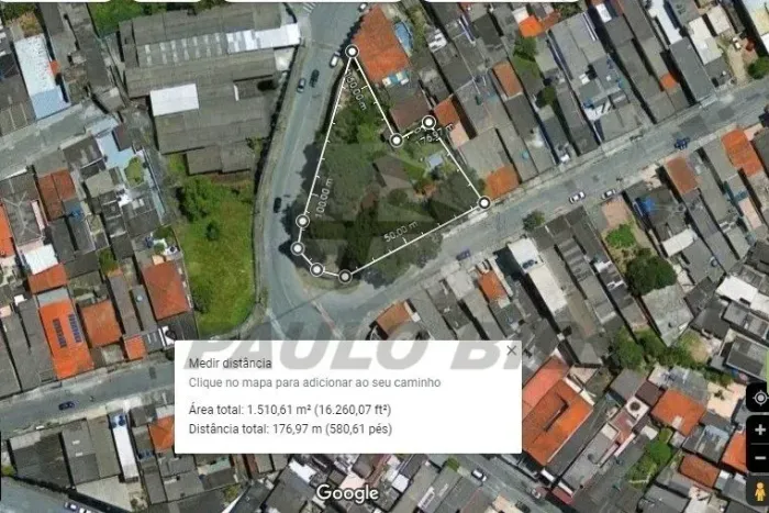 Terreno Comercial para venda e locação no Bairro Jardim Itapark em Mauá - SP.