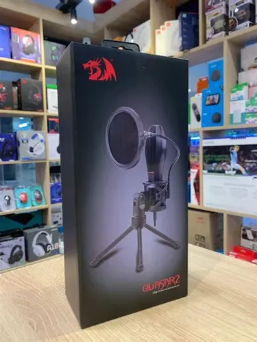 Microfone Condensador Redragon streamer Quasar 2 Podcast - Loja física