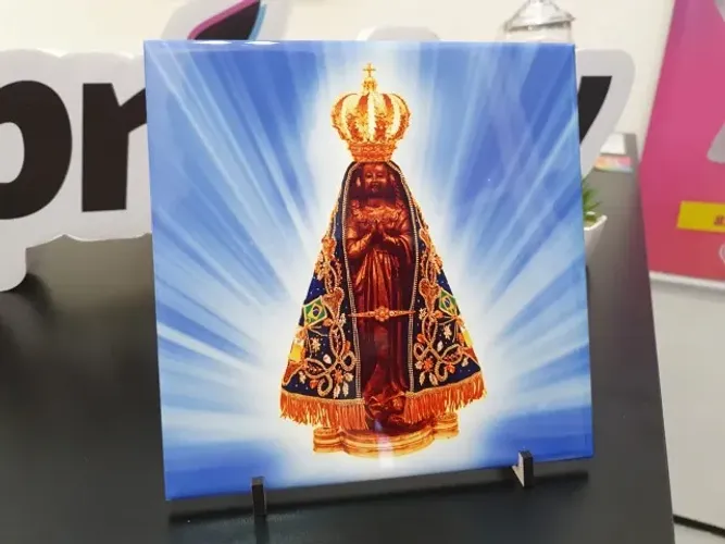 Cerâmica decoração católico quadro azulejo