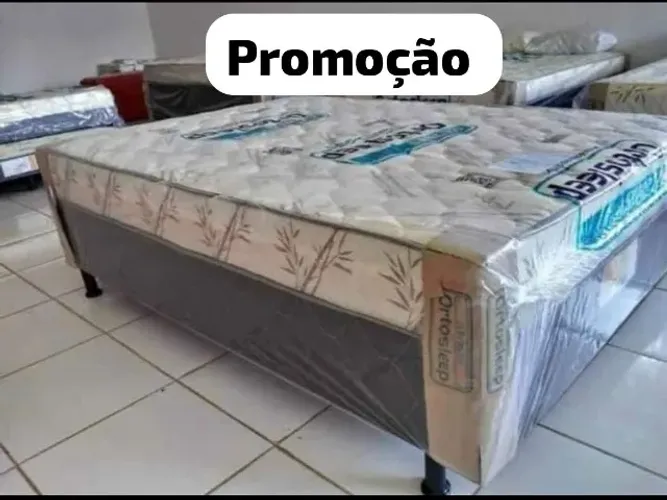 Cama box casal novo brinde