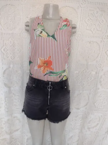 Short Jeans Black feminino